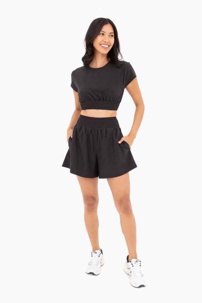GlamSnap Super Cropped Top - ATS3244 Black