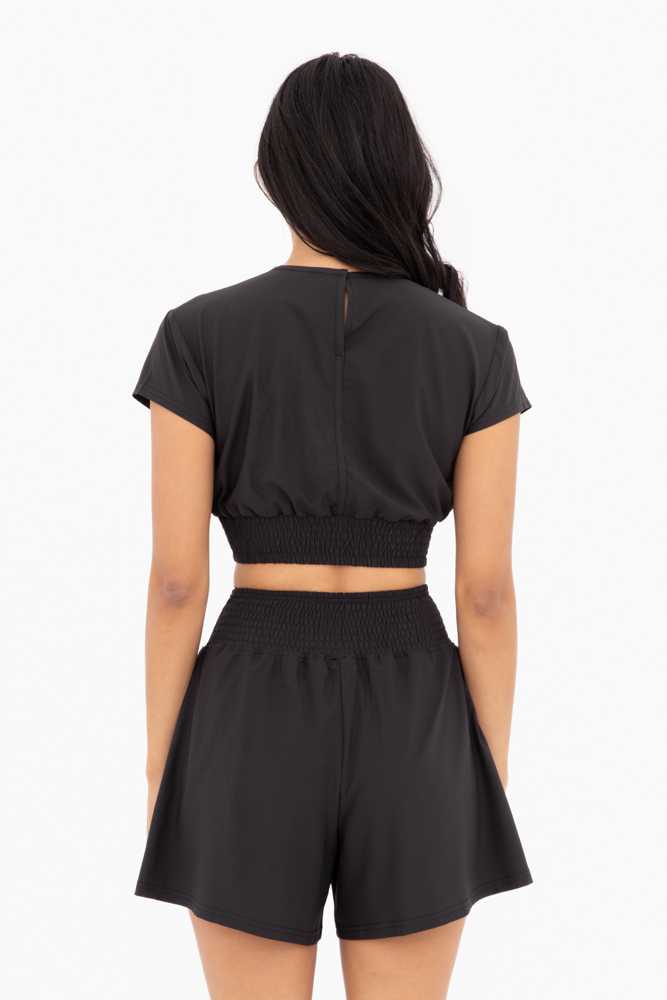 GlamSnap Super Cropped Top - ATS3244 Black